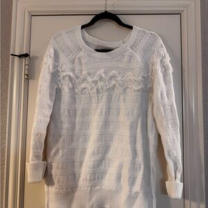 Chic White Knit Sweater